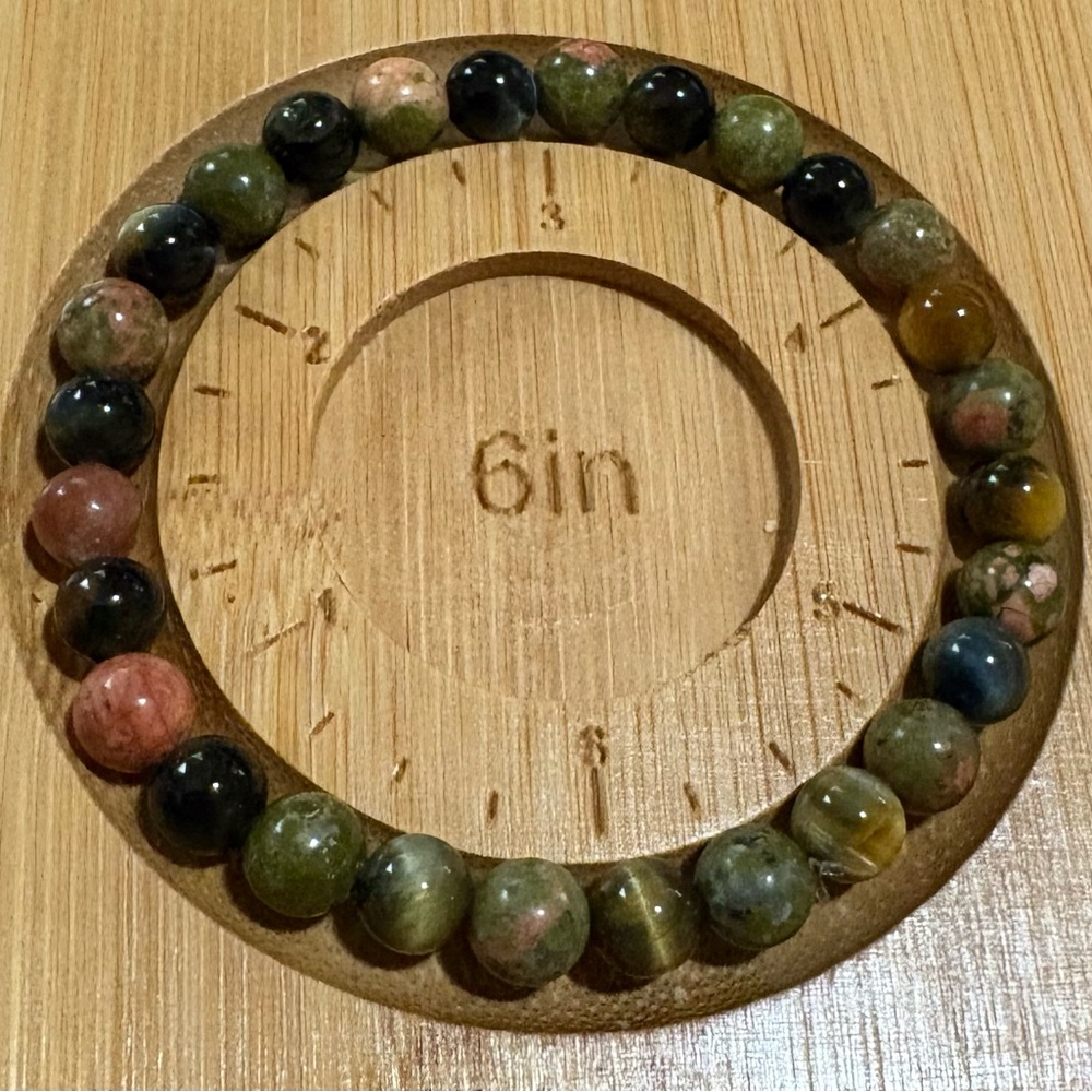 Elegant Multicolor Glass Beaded Stretch Bracelet